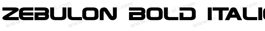 Zebulon Bold Italic字体转换